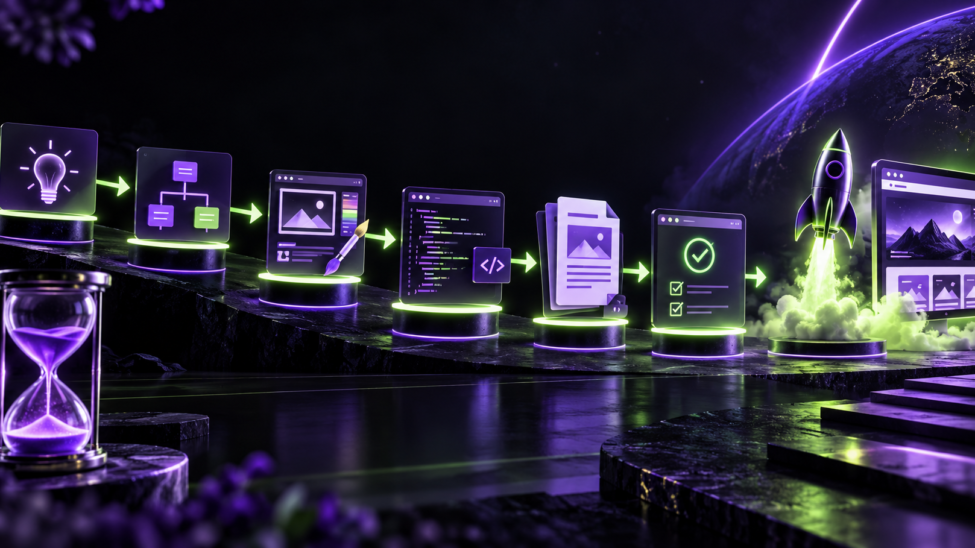 Professional website development timeline and milestones